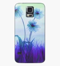 Translucent Blue Daisies Case/Skin for Samsung Galaxy