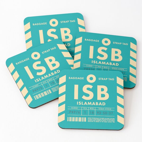 Artikelvorschau, Luggage Tag D - ISB Islamabad Pakistan entworfen und verkauft von VoodooCircus.