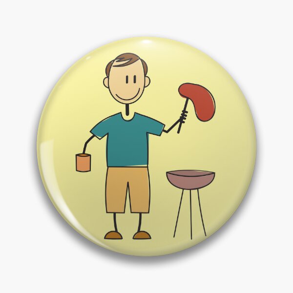 Item preview, Man Doing BBQ designed and sold by SpecAli.