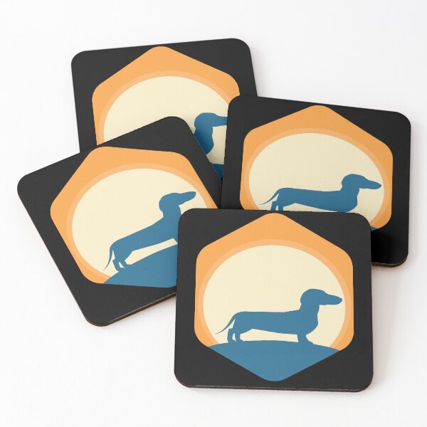 Item preview, dachshund sun sunset design for dachshund lovers silhouette designed and sold by alaechamlal.