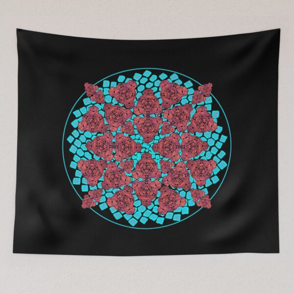 Item preview, Red Sky Cube Mandala Cacophony & CircleVisions (T) designed and sold by createVisions.