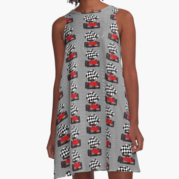 Item preview, Red  Race Car with Checkered Flag designed and sold by Gravityx9.