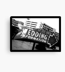 Wedding Sign Canvas Print
