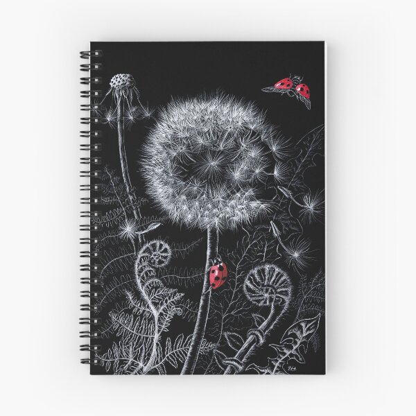 Item preview, Dandelion and Ladybird (scraperboard and watercolour) designed and sold by Painting By Nature.