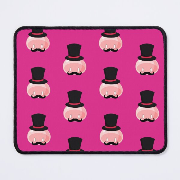 Item preview, Rich Banker with Mustache Pink Slime | Anime Emote designed and sold by BBMarioni.