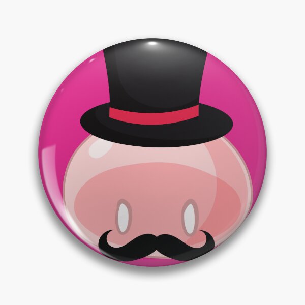 Item preview, Rich Banker with Mustache Pink Slime | Anime Emote designed and sold by BBMarioni.