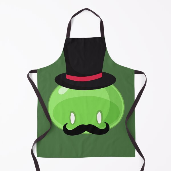 Item preview, Rich Banker with Mustache Green Slime | Anime Emote designed and sold by BBMarioni.