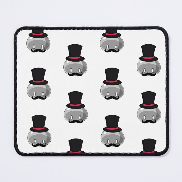 Item preview, Rich Banker with Mustache Silver Slime | Anime Emote designed and sold by BBMarioni.