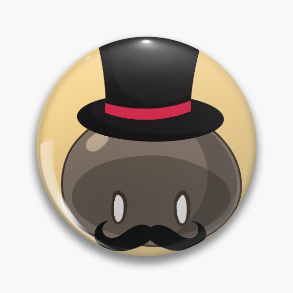 Item preview, Rich Banker with Mustache Brown Slime | Anime Emote designed and sold by BBMarioni.