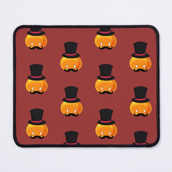 Item preview, Rich Banker with Mustache Orange Slime | Anime Emote designed and sold by BBMarioni.