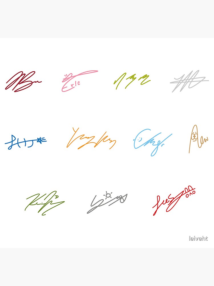 THE BOYZ signatures (color version)