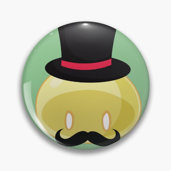 Item preview, Rich Banker with Mustache Yellow Slime | Anime Emote designed and sold by BBMarioni.