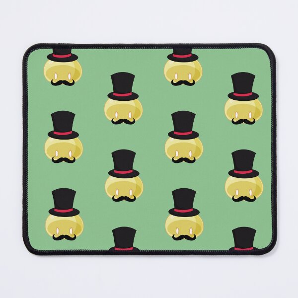 Item preview, Rich Banker with Mustache Yellow Slime | Anime Emote designed and sold by BBMarioni.