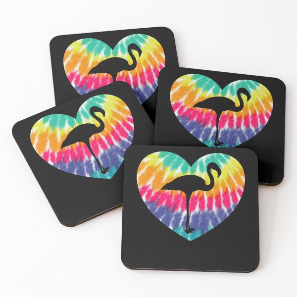 Item preview, Flamingo Heart With Tie dye Print For Flamingo Bird Lover designed and sold by JokeGysen.