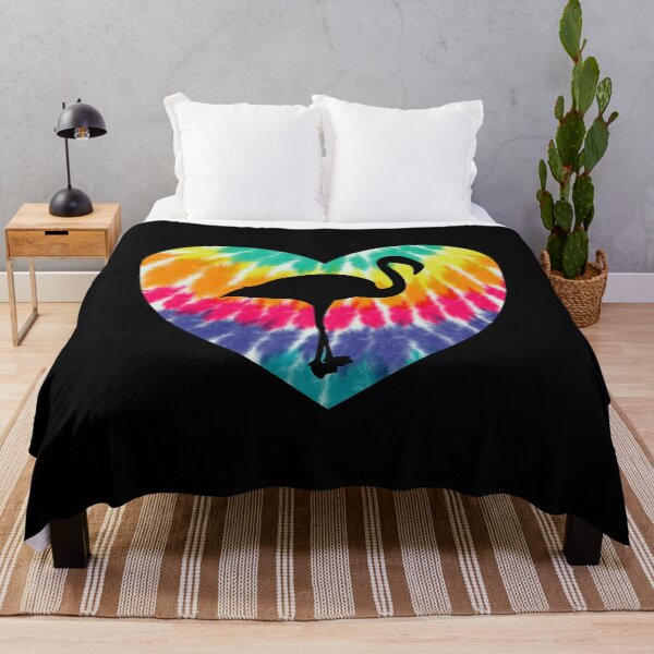 Item preview, Flamingo Heart With Tie dye Print For Flamingo Bird Lover designed and sold by JokeGysen.