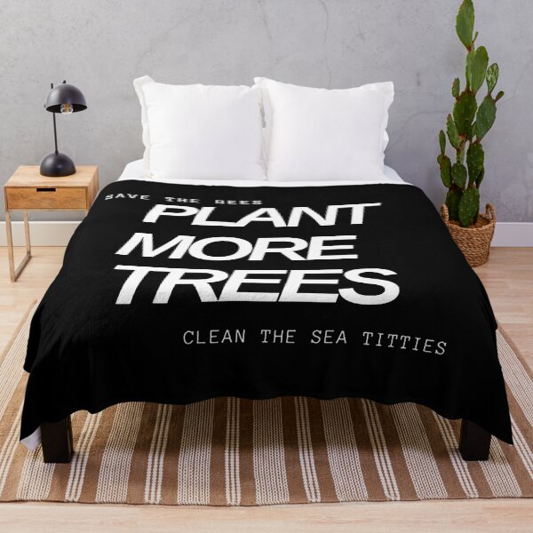 Item preview, save the bees plant more trees clean the sea titties designed and sold by Kawtareel.