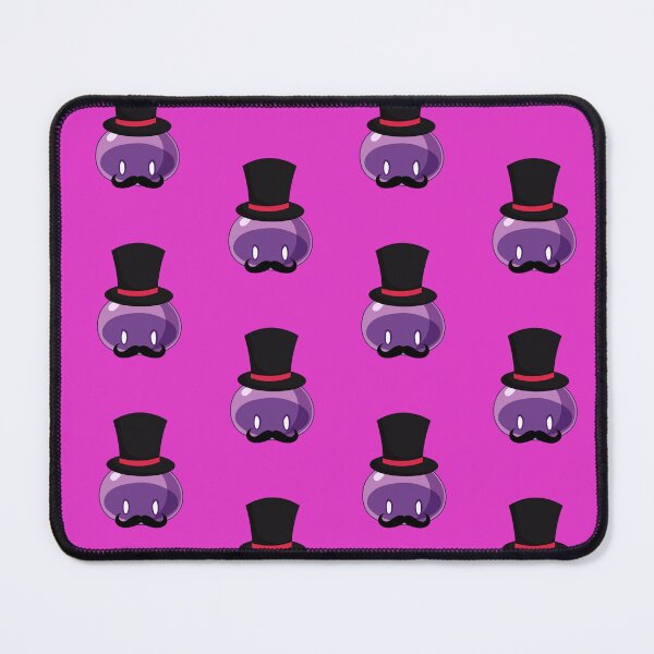 Item preview, Rich Banker with Mustache Purple Slime | Anime Emote designed and sold by BBMarioni.