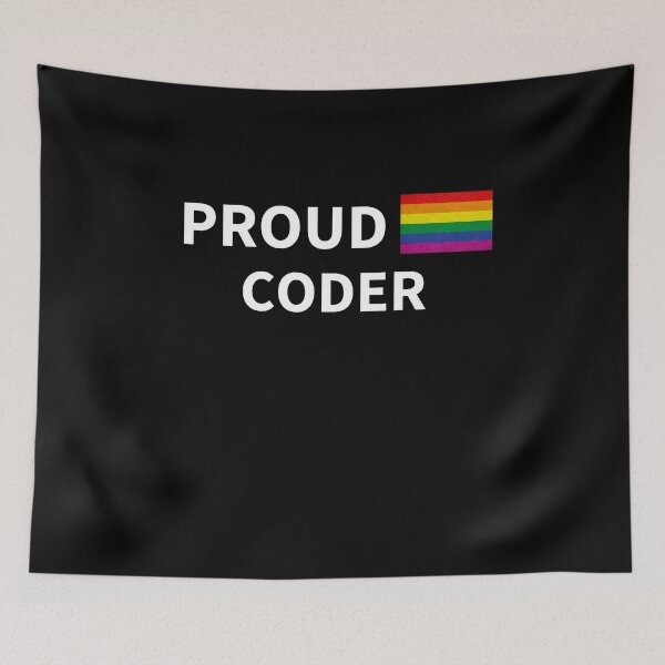 Item preview, Proud Coder LGBT Rainbow designed and sold by razvigod.
