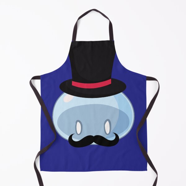 Item preview, Rich Banker with Mustache Blue Slime | Anime Emote designed and sold by BBMarioni.