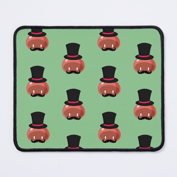 Item preview, Rich Banker with Mustache Red Slime | Anime Emote designed and sold by BBMarioni.