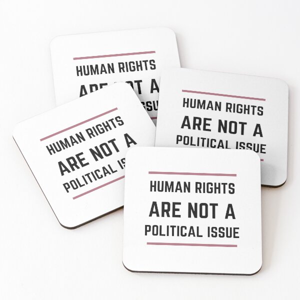 Item preview, Human Rights are NOT a Political Issue - Human Rights Stickers designed and sold by shalakacreats.