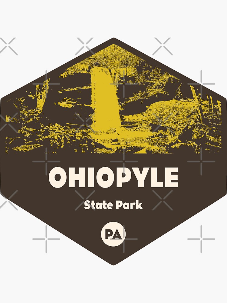"Ohiopyle State Park Pennsylvania" Sticker for Sale by esskay Redbubble