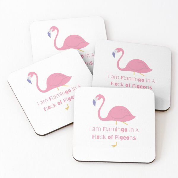 Item preview, I Am Flamingo In A Flock Of Pigeons designed and sold by azy2shop.