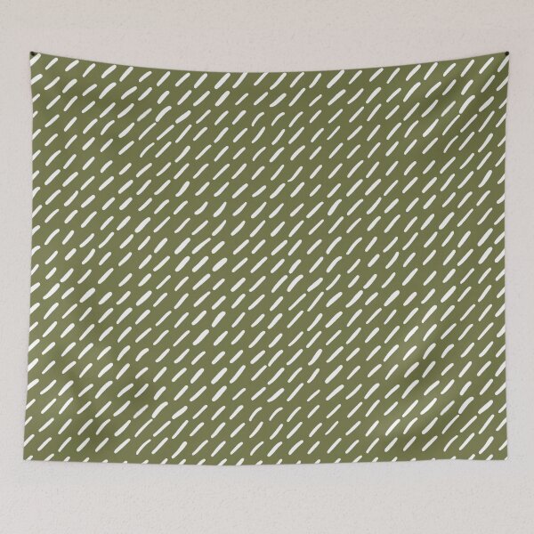Item preview, Lines and obliques, Organic strokes in linear formation, minimalist olive green and white designed and sold by FrancesPoff.