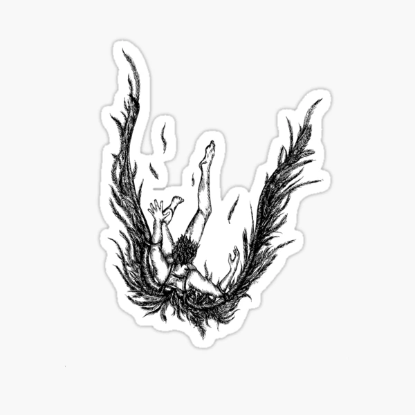 Fall Of Icarus, Greek Mythology Sticker