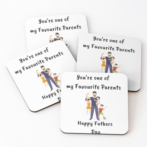 Item preview, You're one of my favourite parents. Happy Fathers Day. designed and sold by MamaNeeaDesigns.