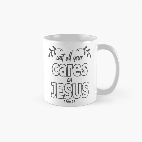 Item preview, Christian Design - Cast All Your Cares on Jesus - 1 Peter 5 verse 7 designed and sold by simplydesignart.