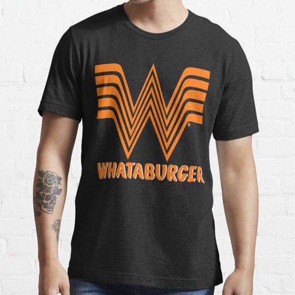 Whataburger Shirt Men Adult Medium Blue Orange Logo Employee Uniform Long  Sleeve
