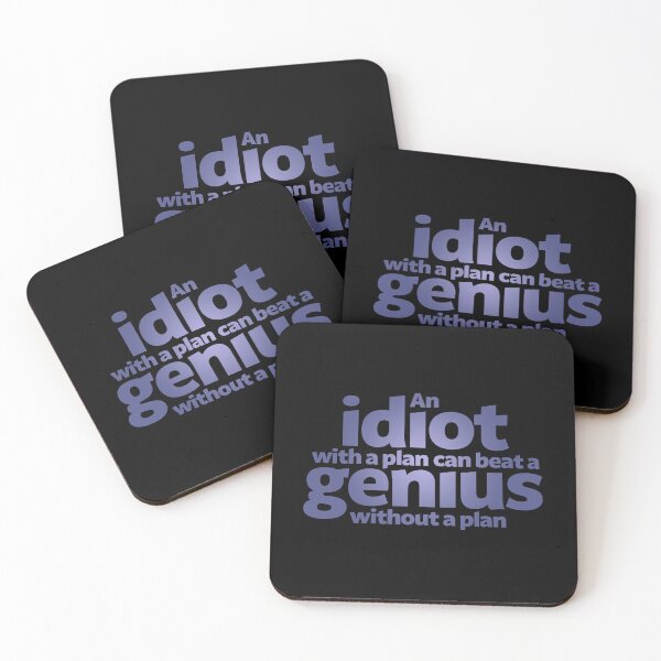 Item preview, An idiot with a plan can beat a genius without a plan v.2 designed and sold by x1brett.