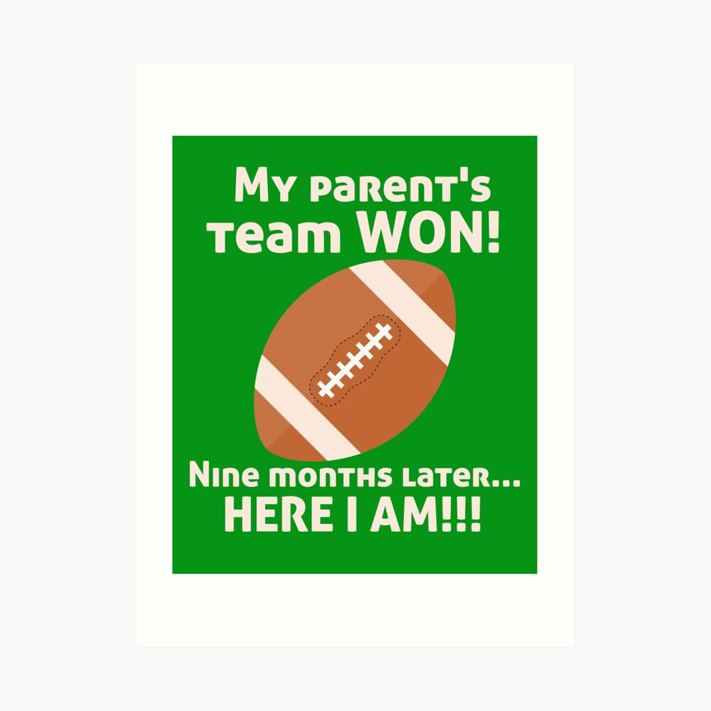 My Parent's Baseball Team Won Now Here I Am! Birth Announcement Kids T- Shirt for Sale by ShikitaMakes