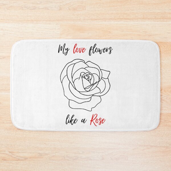 Item preview, My love flowers like a Rose, Red letters designed and sold by HuGoDesignZ.
