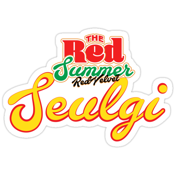 red velvet seulgi the red summer stickers by nurfzr