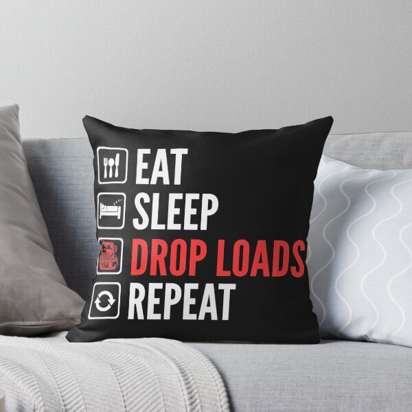 Item preview, Eat Sleep Drop Loads Repeat Trucker designed and sold by SentaSchmitt.