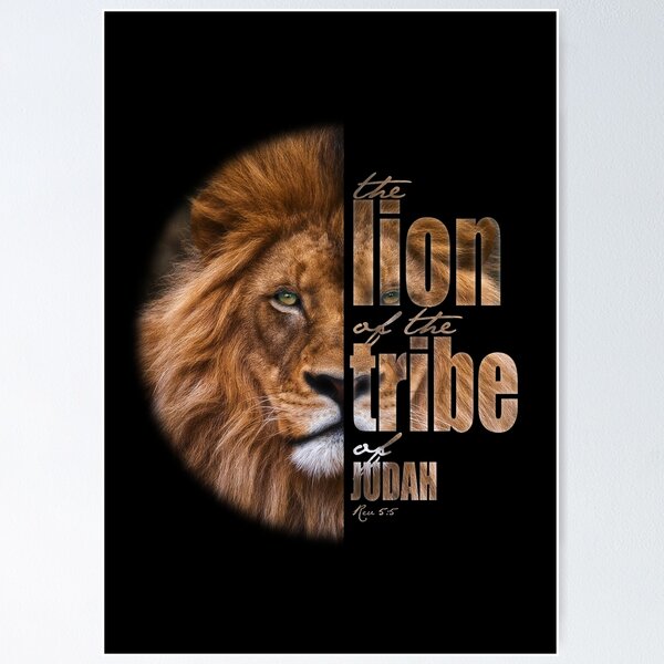 Item preview, Lion of Judah on black designed and sold by AbideApparel.