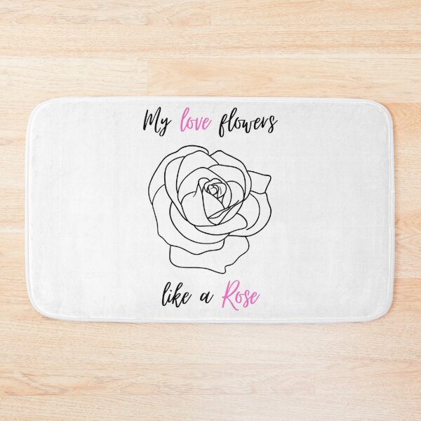 Item preview, My love flowers like a Rose, Pink letters designed and sold by HuGoDesignZ.