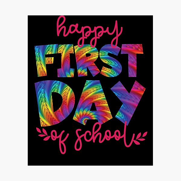 Item preview, Happy First Day Of School Cute Tie Dye Art Back To School Gear designed and sold by DynamicDesign.