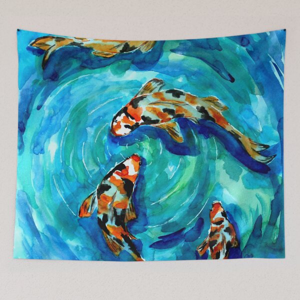 Item preview, koi carps and water vortex designed and sold by Sebastian Grafmann.