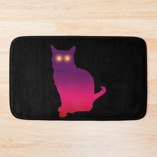 Item preview, Sunset Colored Cat with Purple and Pink Sunset designed and sold by catladyjoy.