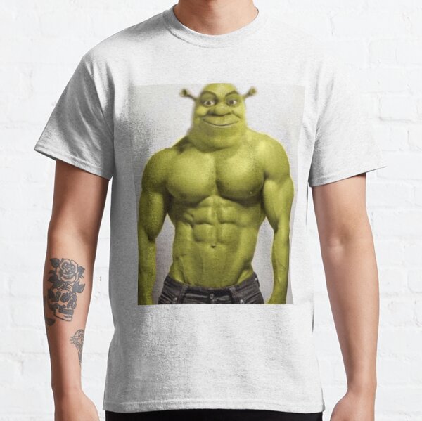 Dreamworks Mens Black Shrek Bored Meme Tee Short Sleeve T-Shirt Small 