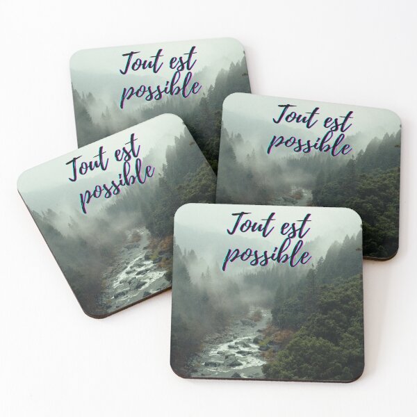 Item preview, Anything is possible - popular french quotes theme gifts  designed and sold by RebelliousRosee.
