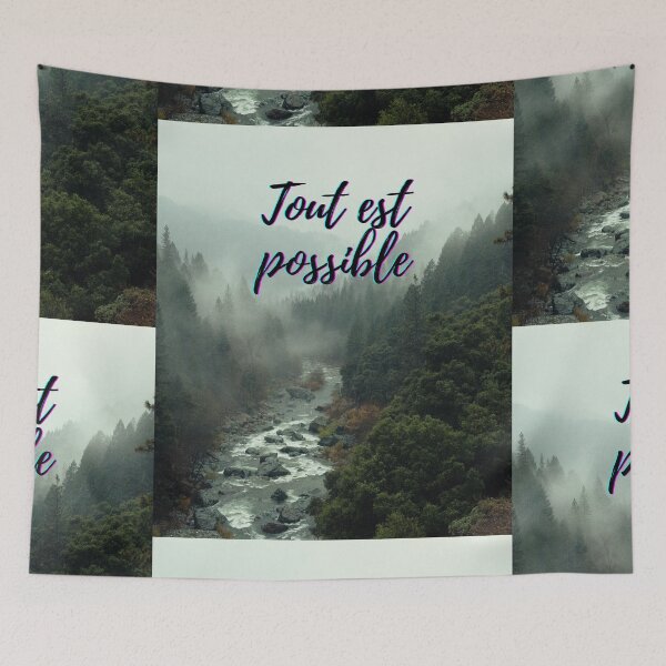 Item preview, Anything is possible - popular french quotes theme gifts  designed and sold by RebelliousRosee.