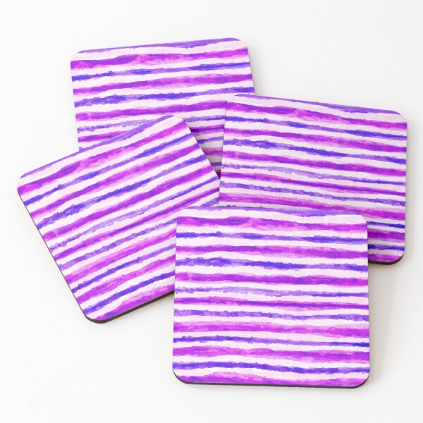Item preview, pink and purple watercolor stripes designed and sold by pattypattern.