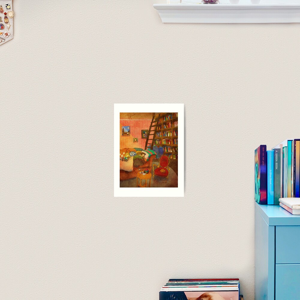 We hugged tightly and slept Art Print