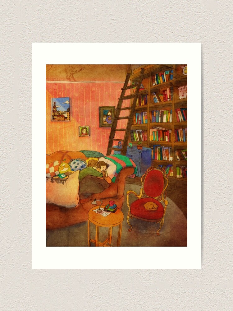 Alternate view of We hugged tightly and slept Art Print