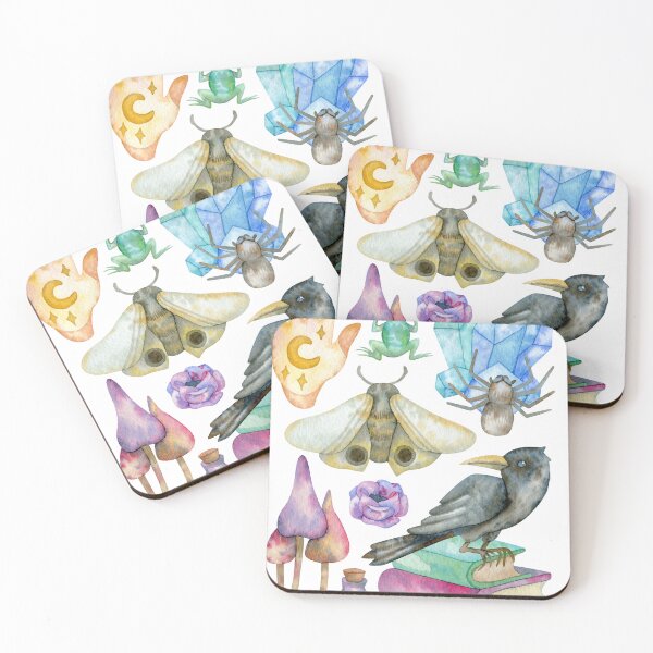 Item preview, Watercolor Cottagecore Goblincore Fairy Grunge Aesthetic Collage designed and sold by AsinusAS.