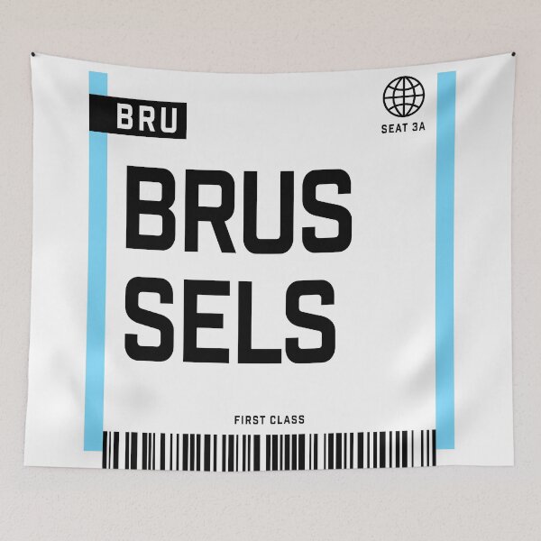 Item preview, Brussels BRU Boarding Pass designed and sold by irony.